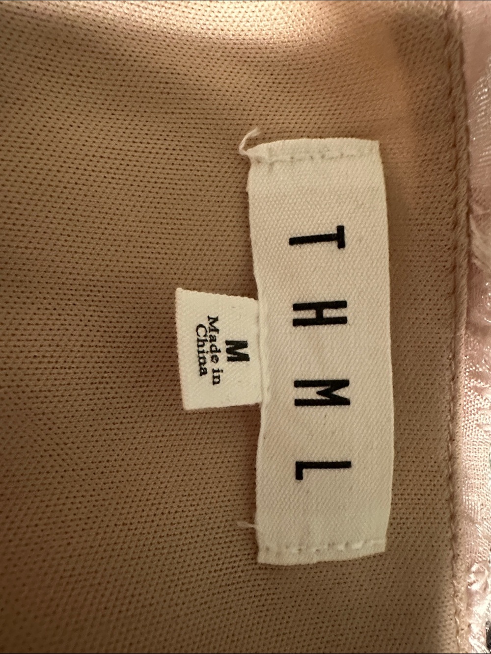 THML Blush Pink Satin Camisole - Picture 2 of 4